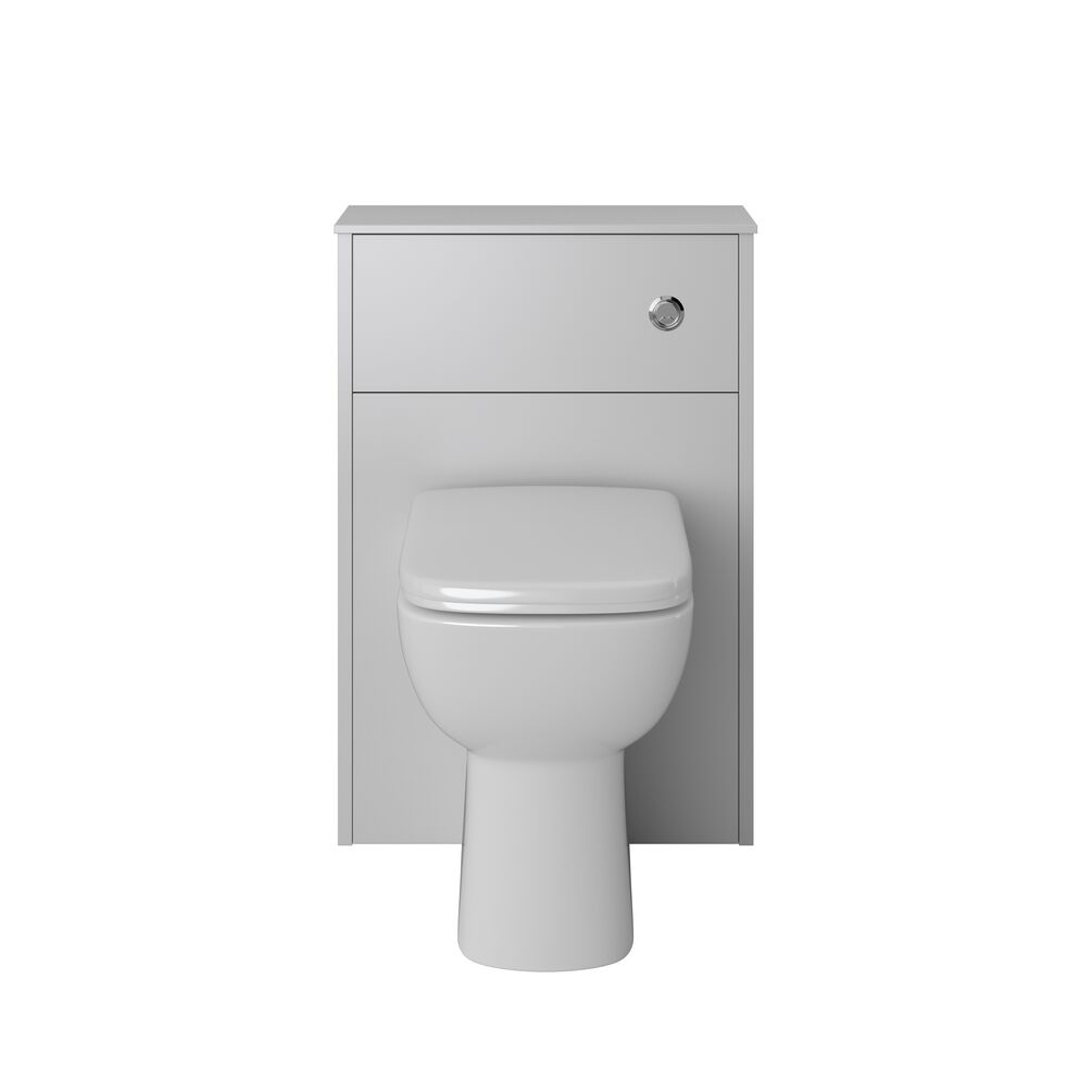 Cut out image of the Heritage Lynton 550mm Dove Grey WC Unit, Pan, Cistern & Seat Pack
